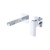 Fienza Tono Basin/Bath Wall Mixer Set 160mm Outlet Small Square Plates Chrome Lead Free