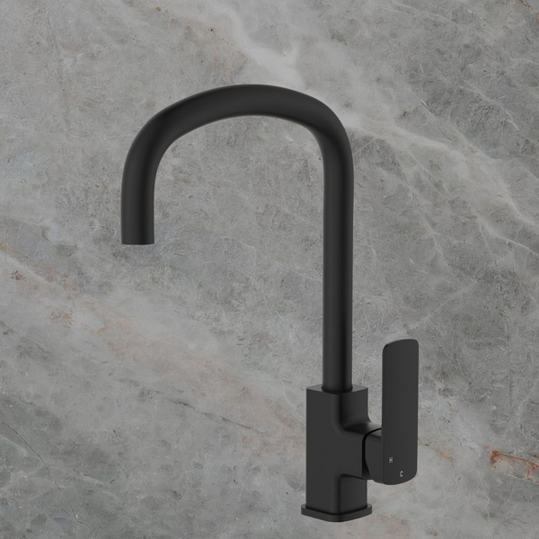 Fienza Tono Sink Mixer Matte Black Lead Free