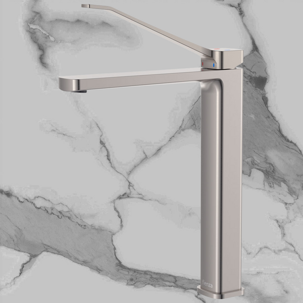 Fienza Tono Care Tall Basin Mixer Brushed Nickel