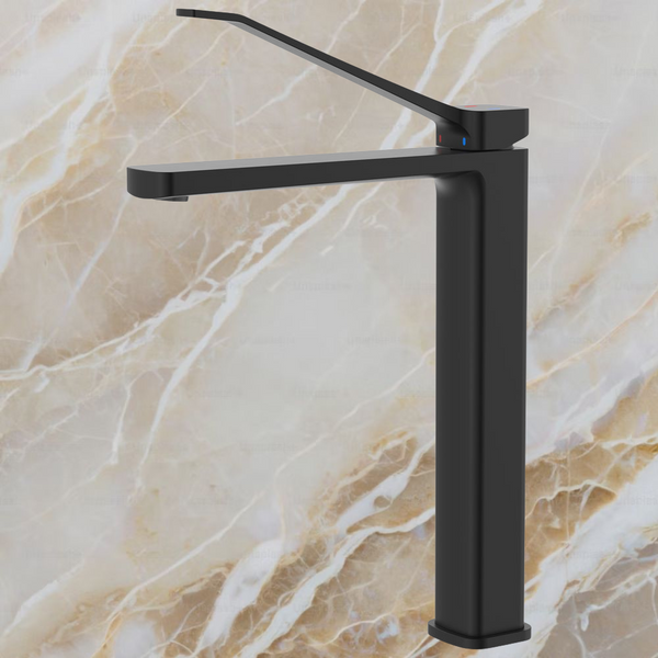 Fienza Tono Care Tall Basin Mixer Matte Black