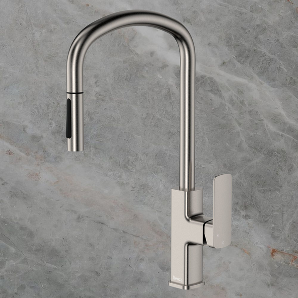 Fienza Tono Pull Out Sink Mixer Brushed Nickel