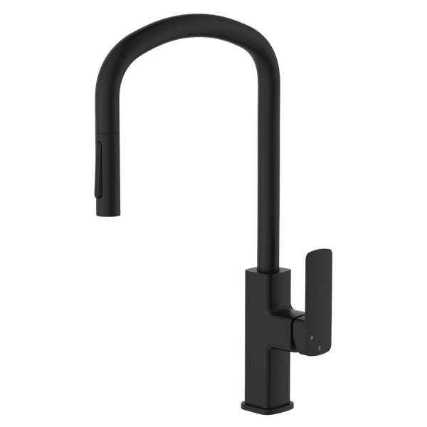 Fienza Tono Pull Out Sink Mixer Matte Black