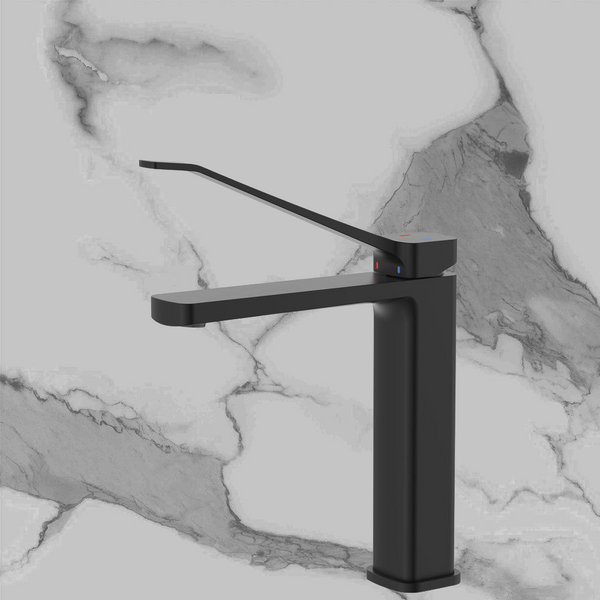 Fienza Tono Care Medium Basin Mixer Matte Black