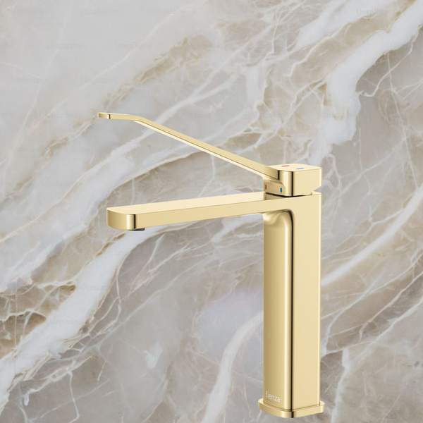 Fienza Tono Care Medium Basin Mixer Urban Brass