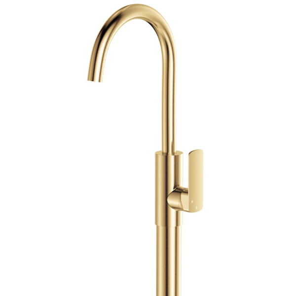Fienza Tono Floor Mounted Basin/Bath Mixer Urban Brass Lead Free