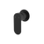 Fienza Empire Slim Wall Mixer Round Plate Matte Black Lead Free