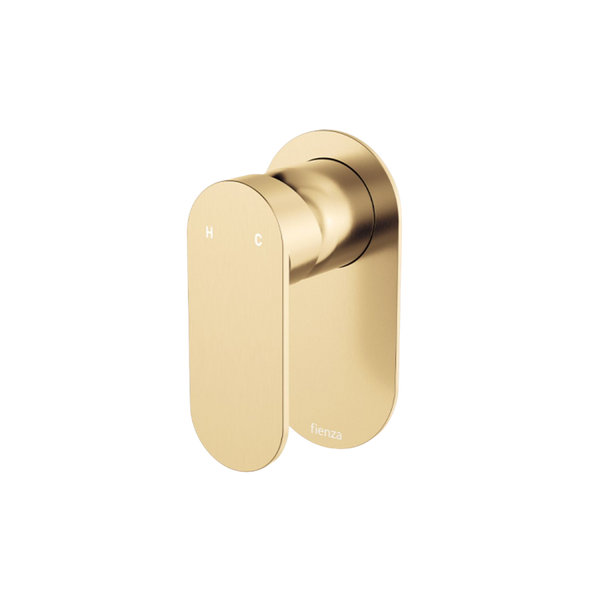 Fienza Empire Slim Wall Mixer Oval Plate Urban Brass Lead Free