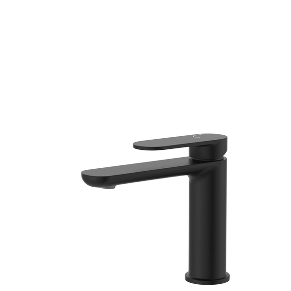 Fienza Empire Slim Basin Mixer Cold Start Matte Black Lead Free