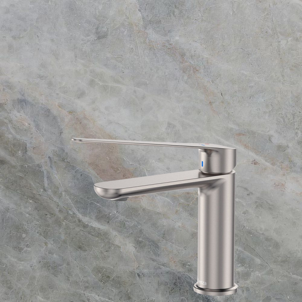 Fienza Empire Care Basin Mixer Cold Start Brushed Nickel Lead Free