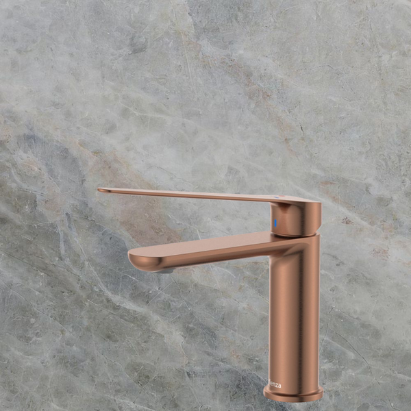 Fienza Empire Care Basin Mixer Cold Start Brushed Copper Lead Free