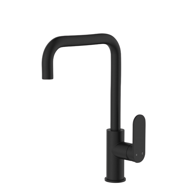 Fienza Empire Slim Sink Mixer Matte Black Lead Free