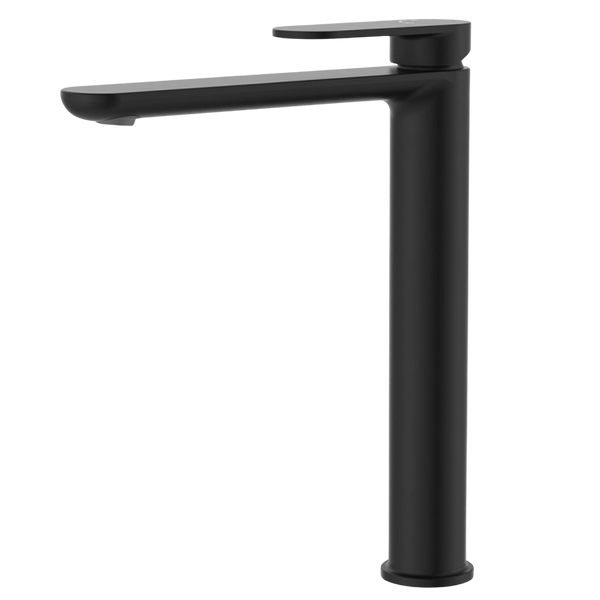 Fienza Empire Slim Tall Basin Mixer Cold Start Matte Black Lead Free