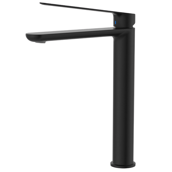 Fienza Empire Care Tall Basin Mixer Cold Start Matte Black Lead Free