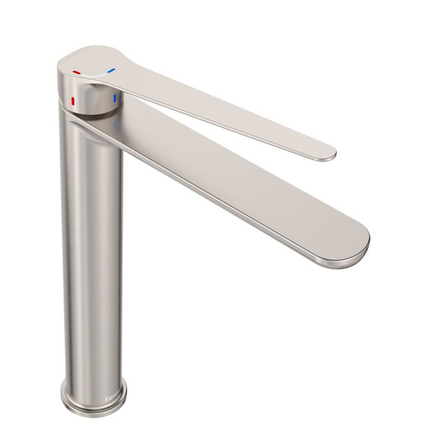 Fienza Empire Care Tall Basin Mixer Cold Start Brushed Nickel Lead Free