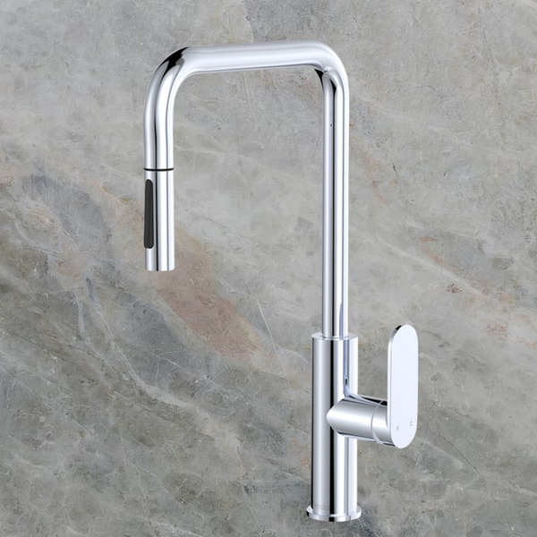 Fienza Empire Slim Pull Out Sink Mixer Chrome Lead Free