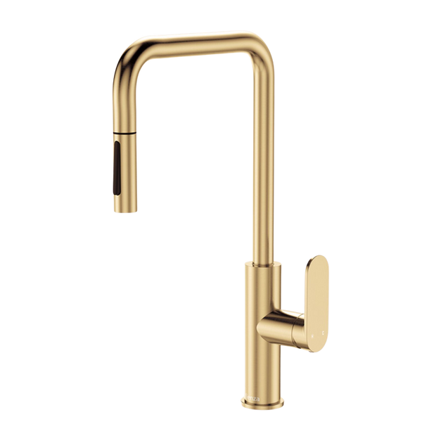 Fienza Empire Slim Pull Out Sink Mixer Urban Brass Lead Free