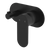 Fienza Empire Slim Wall Diverter Mixer Large Oval Plate Horizontal Matte Black Lead Free