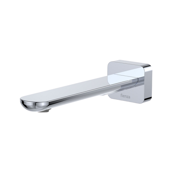 Fienza Empire Slim Wall Basin/Bath Outlet 180mm Square Plate Chrome Lead Free