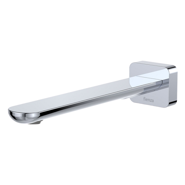 Fienza Empire Slim Wall Basin/Bath Outlet 220mm Square Plate Chrome Lead Free