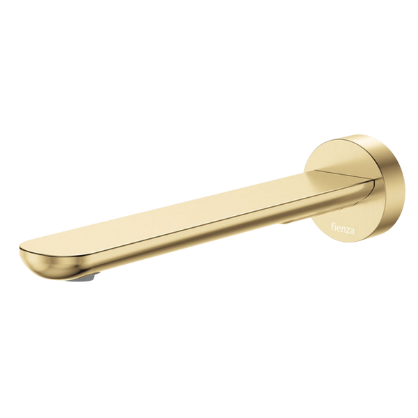 Fienza Empire Slim Wall Bath/Basin Outlet 220mm Round Plate Urban Brass Lead Free