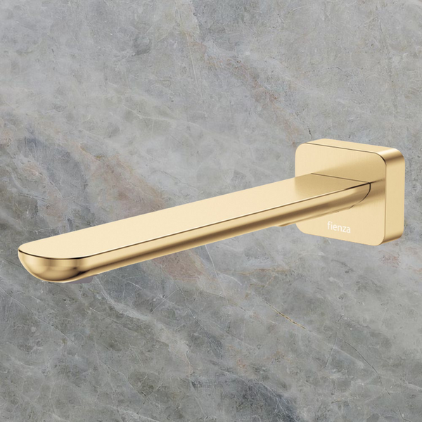 Fienza Empire Slim Wall Basin/Bath Outlet 220mm Square Plate Urban Brass Lead Free