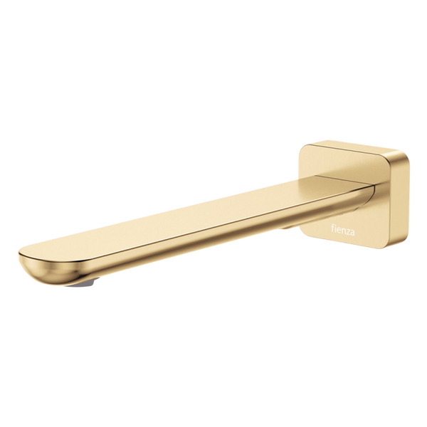 Fienza Empire Slim Wall Basin/Bath Outlet 220mm Square Plate Urban Brass Lead Free