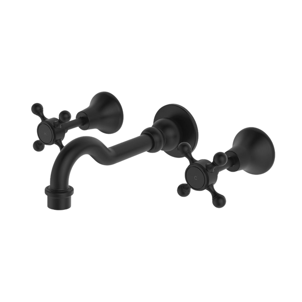 Fienza Lillian Basin/Bath Wall Set Matte Black