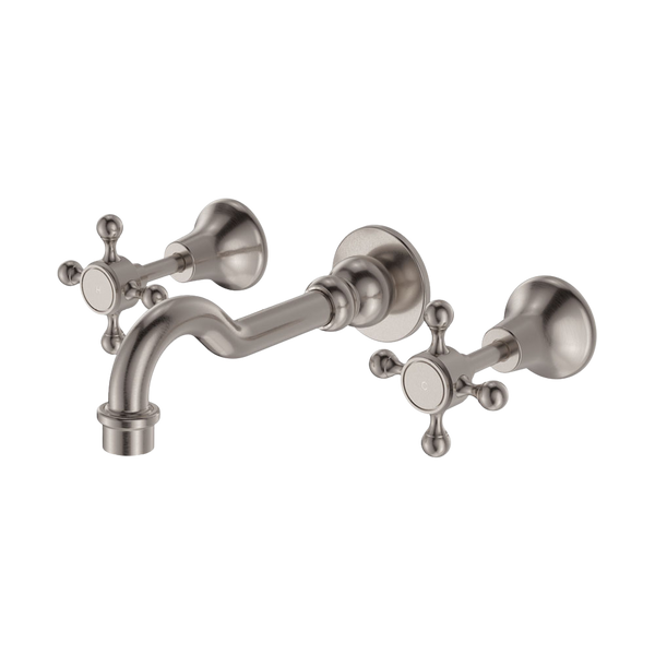Fienza Lillian Basin/Bath Wall Set Brushed Nickel