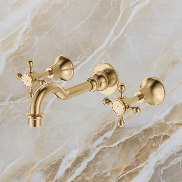 Fienza Lillian Basin/Bath Wall Set Urban Brass