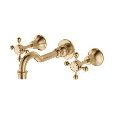 Fienza Lillian Basin/Bath Wall Set Urban Brass Lead Free