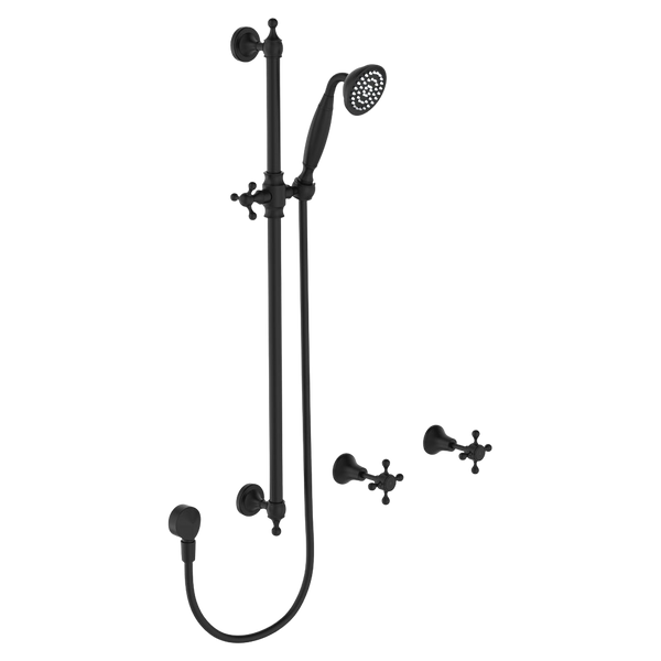 Fienza Lillian Rail Shower Set Matte Black