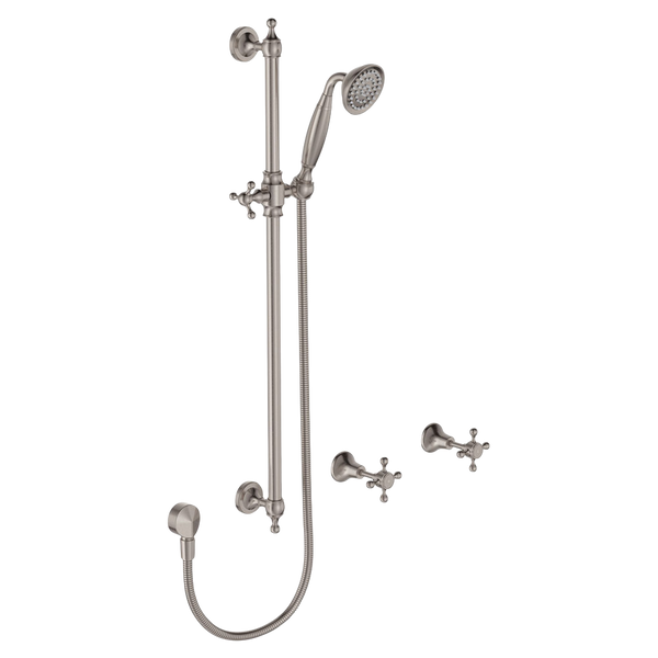 Fienza Lillian Rail Shower Set Brushed Nickel