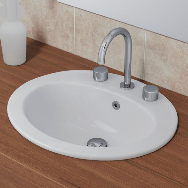 Fienza Kaya Round Hob Set Round Taps Chrome Lead Free