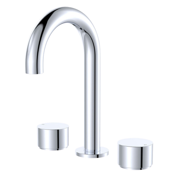Fienza Kaya Round Hob Set Round Taps Chrome Lead Free
