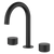 Fienza Kaya Round Hob Set Round Taps Matte Black Lead Free
