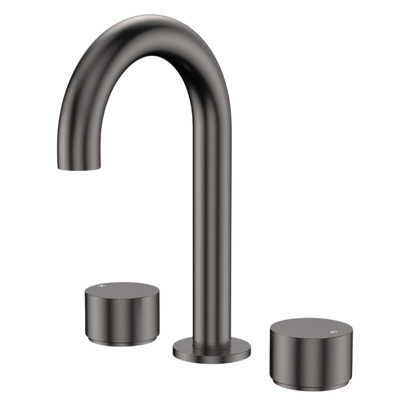 Fienza Kaya Round Hob Set Round Taps Gunmetal