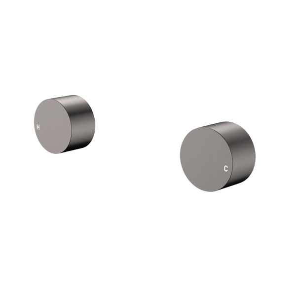 Fienza Kaya Round Wall Taps Gunmetal Lead Free
