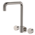 Fienza Kaya Round Taps Squareline Wall Outlet Set Brushed Nickel Lead Free