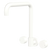 Fienza Kaya Round Taps Squareline Wall Outlet Set Matte White Lead Free