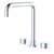 Fienza Kaya Round Taps Squareline Hob Outlet Set Chrome Lead Free