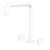 Fienza Kaya Round Taps Squareline Hob Outlet Set Matte White Lead Free