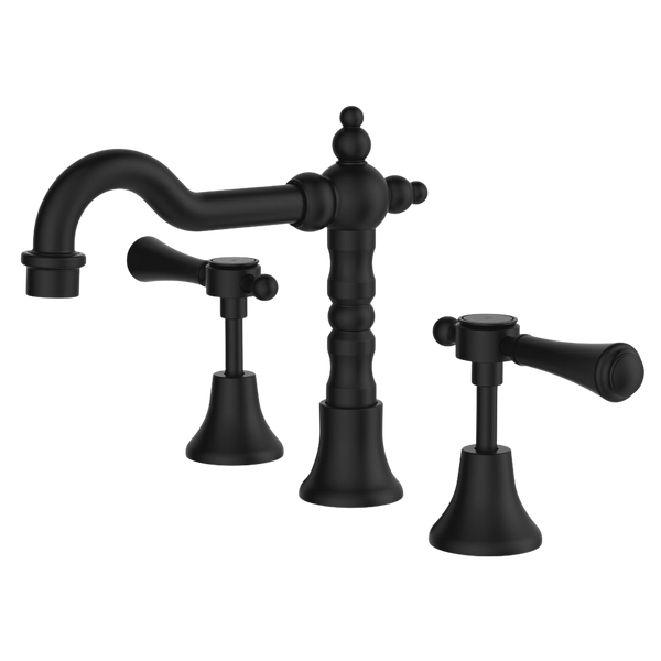 Fienza Lillian Lever Basin Set Matte Black