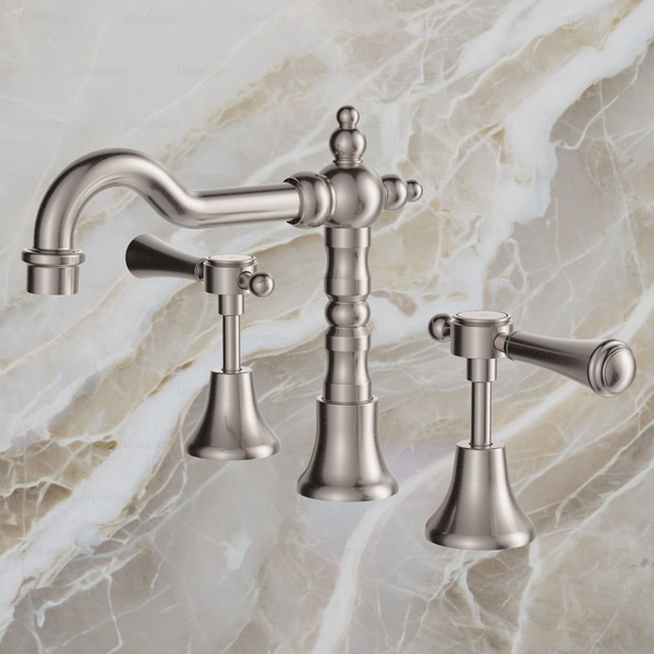 Fienza Lillian Lever Basin Set Brushed Nickel
