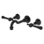 Fienza Lillian Lever Basin/Bath Wall Set Matte Black
