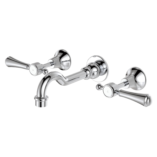 Fienza Lillian Lever Basin/Bath Wall Set Chrome