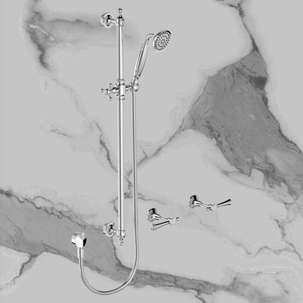 Fienza Lillian Lever Rail Shower Set Chrome