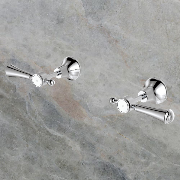 Fienza Lillian Lever Wall Top Assemblies Chrome