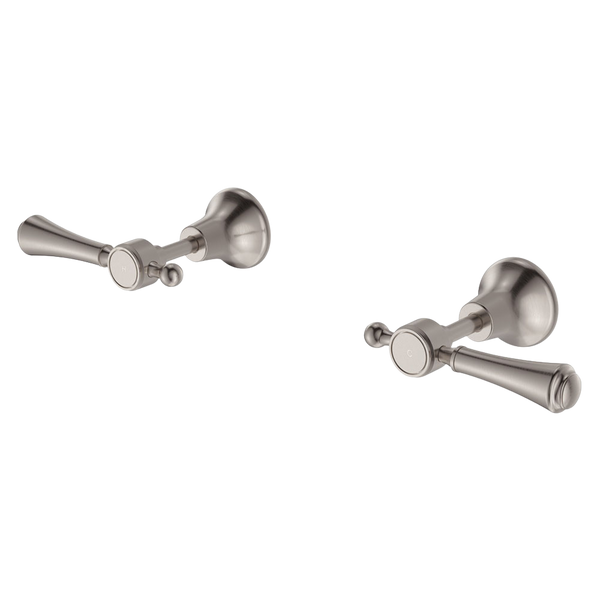 Fienza Lillian Lever Wall Top Assemblies Brushed Nickel