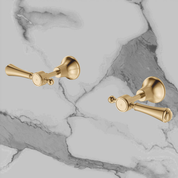 Fienza Lillian Lever Wall Top Assemblies Urban Brass