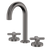 Fienza Kaya Cross Taps Round Hob Set Gunmetal Lead Free
